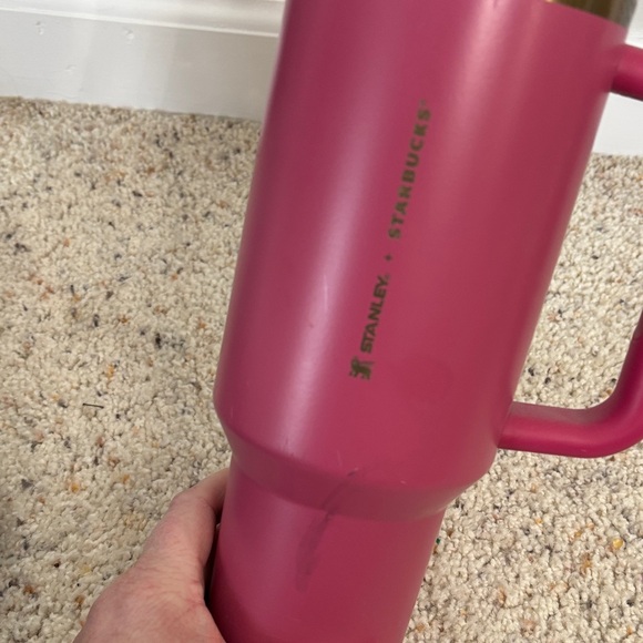 Stanley Starbucks Pink Tumbler with Straw - Picture 3 of 7